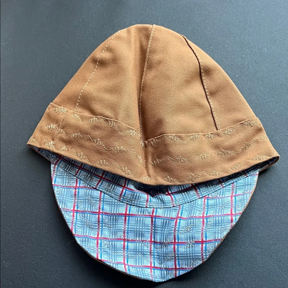 Bocomal Brown Textured Welding Cap Size 6 7/8 - Picture 2 of 5